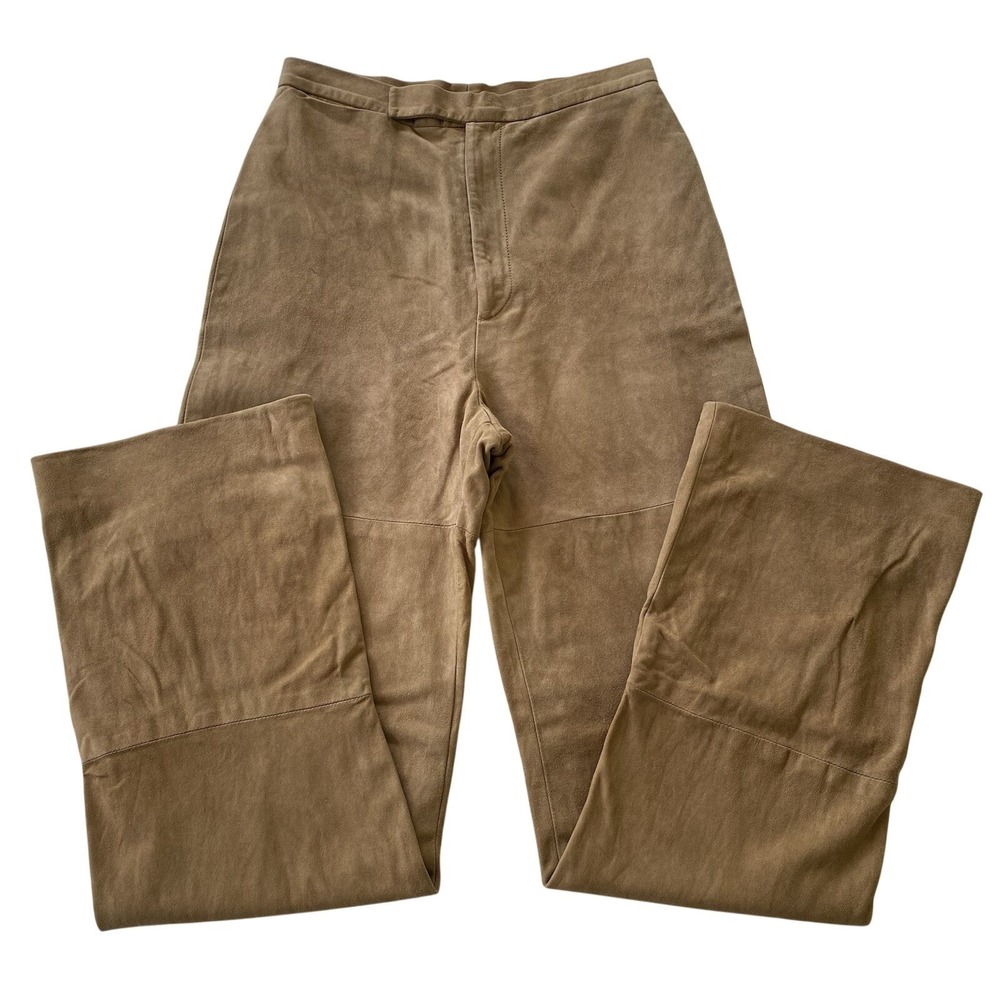 Vintage Ralph Lauren Collection Classics Leather Suede Pants Womens 4 Old Money